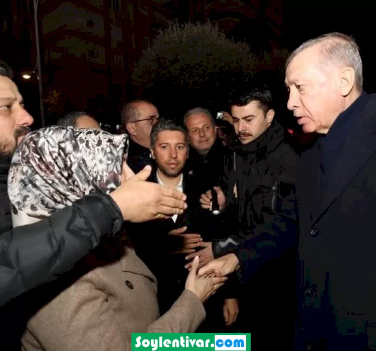 Cumhurbaşkanı Recep Tayyip Erdoğan, Adanada depremzedelerle bir araya geldi