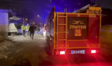 Gaziantepte depremden kurtulan 7 depremzede Konyada çatısı çöken evin altında kaldılar