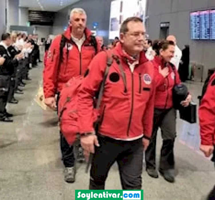 Yunanistan arama kurtarma ekibi ülkelerine dönüş yaptı. Ekibi Havalimanında alkışlarla uğurladılar