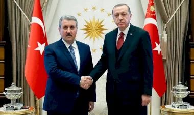Büyük Birlik Partisi Lideri Mustafa Destici, Cumhurbaşkanı Erdoğan ile görüştü