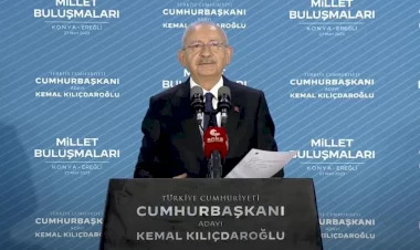 Cumhurbaşkanı adayı Kemal Kılıçdaroğlu Konyada oy istedi