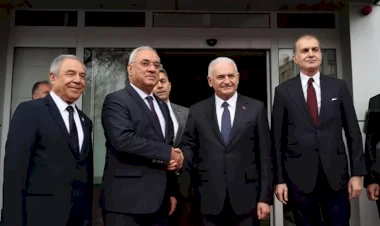 Binali Yıldırımdan DSPye ziyaret